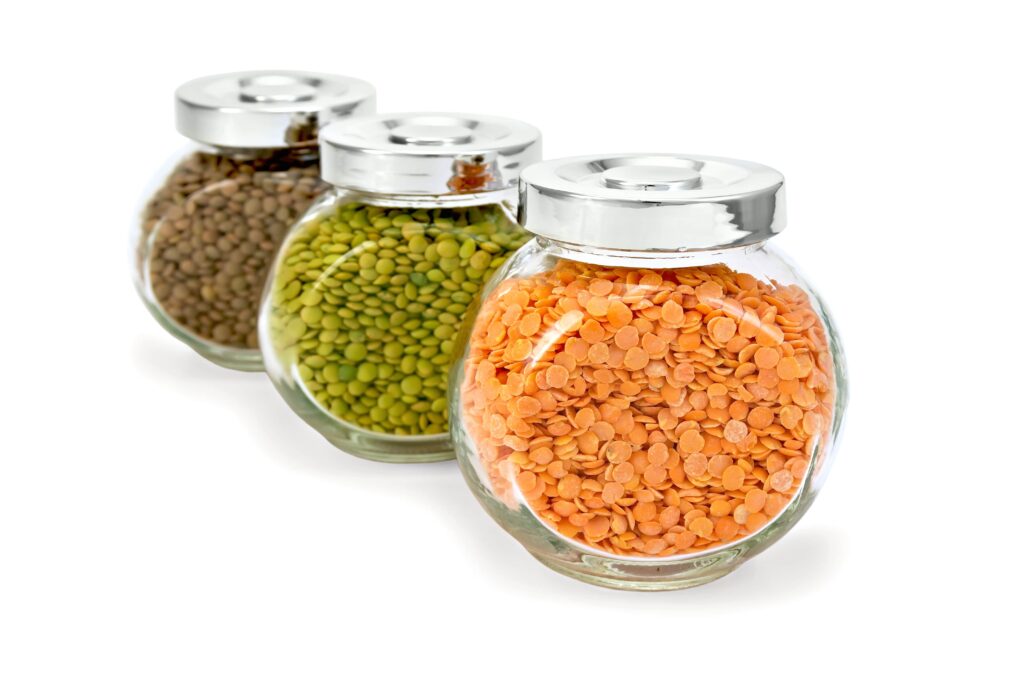 lentil-different-in-glass-jars-a-row-min