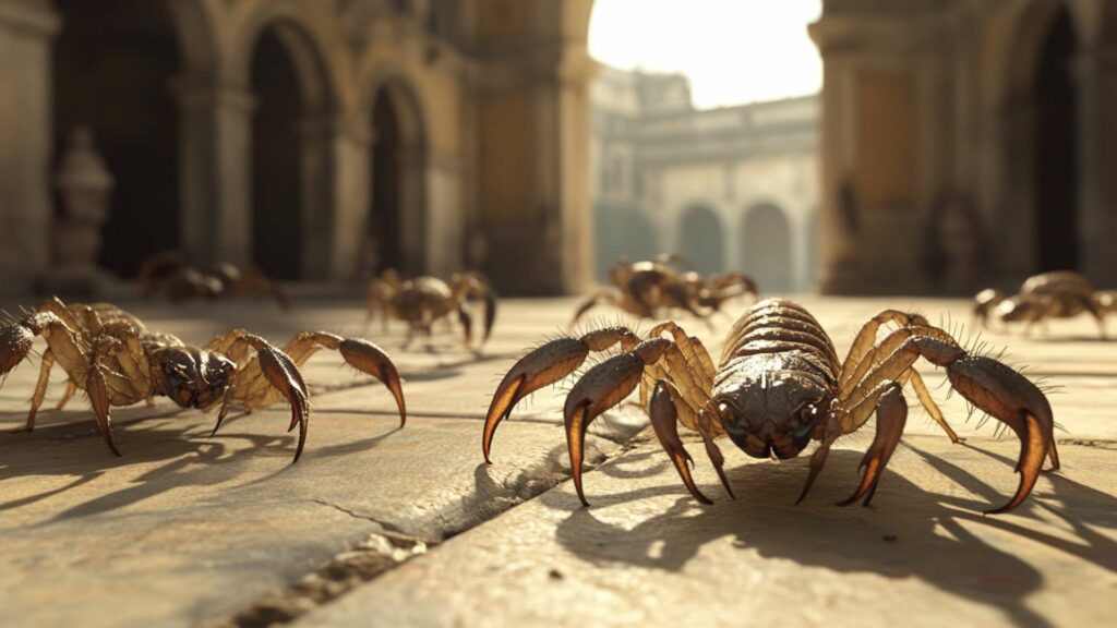 macro-shot-of-a-pseudoscorpion-lying-on-the-brown-min