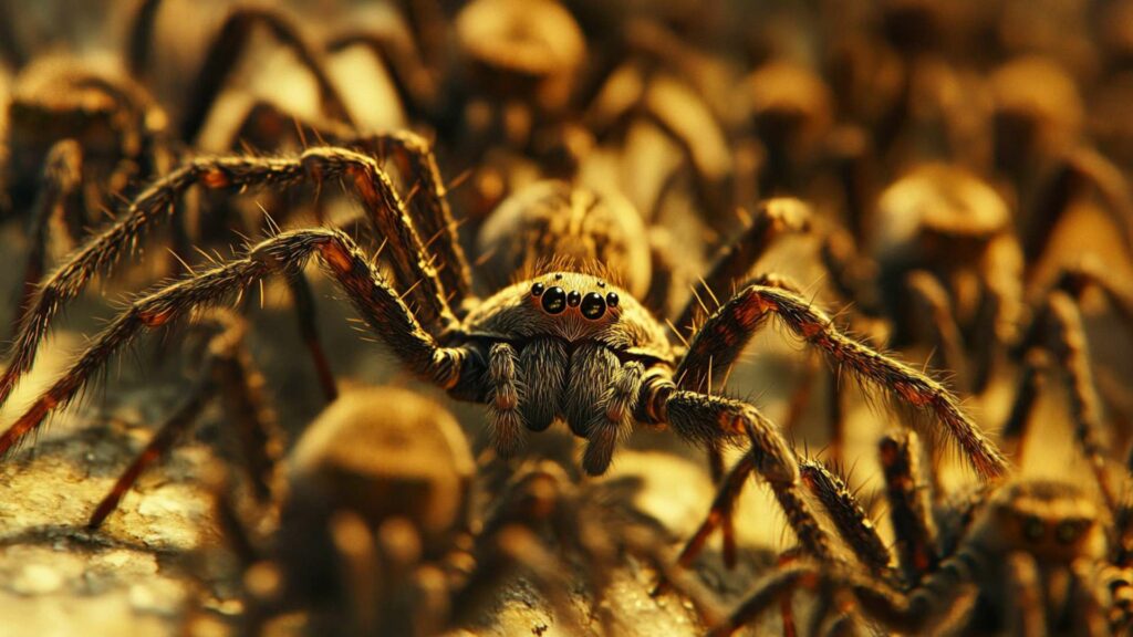 close-up-of-a-plexippus-payculli-spider-on-the-gro-min