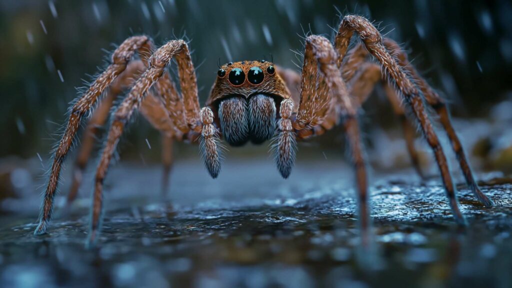 nursery-web-spider-pisaura-mirabillis-with-spide-min