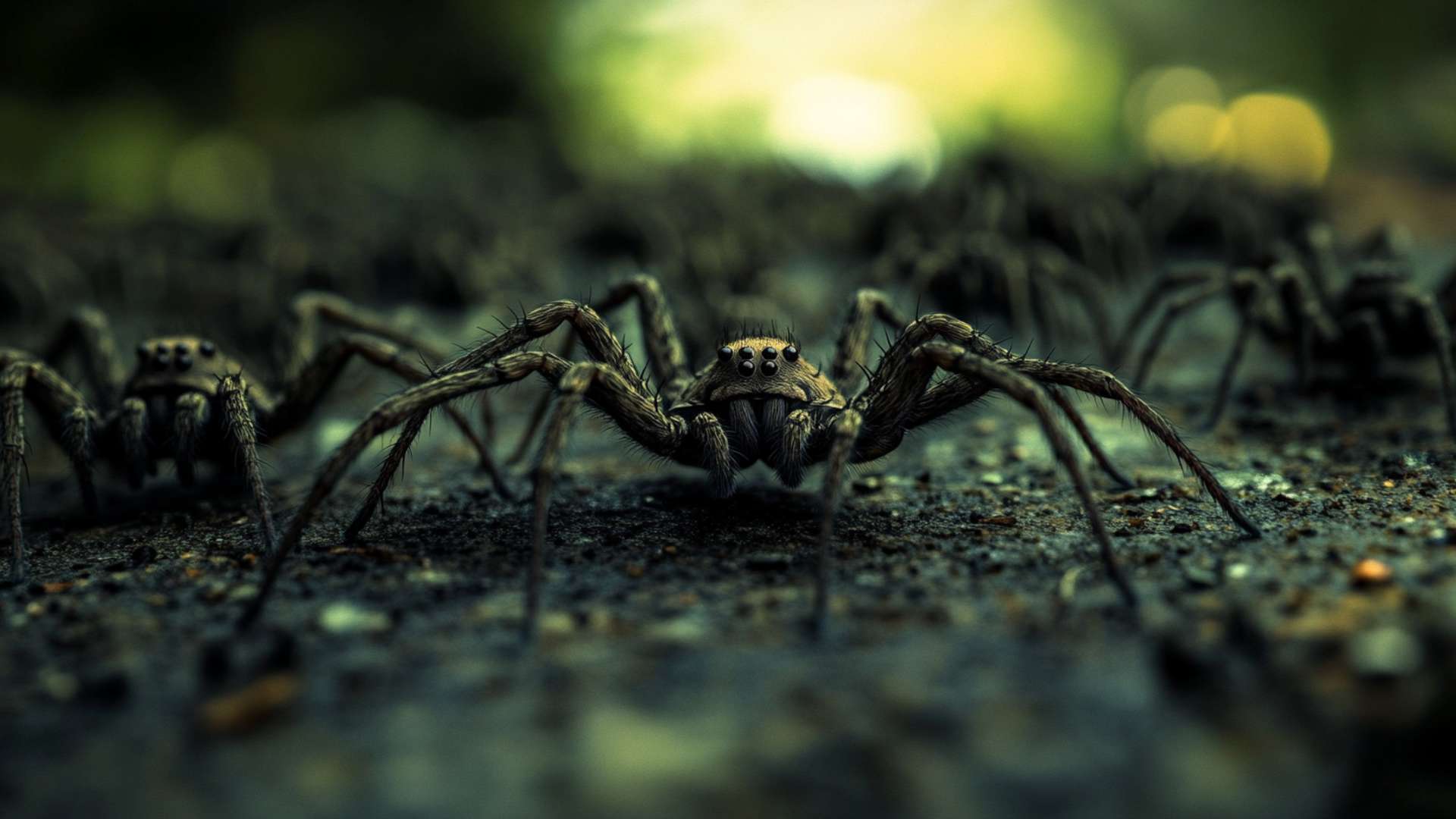 huntsman spider on clean white background