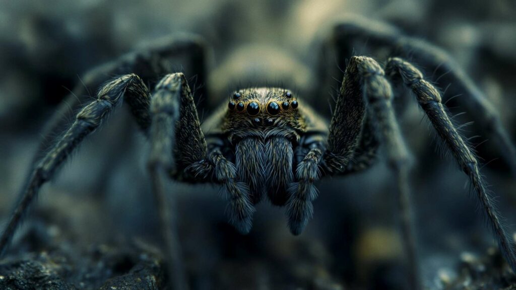 close-up-shot-of-a-striped-lynx-spider-atop-a-glos-min