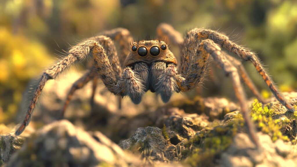 closeup-of-a-yellow-garden-spider-on-a-web-with-a-min