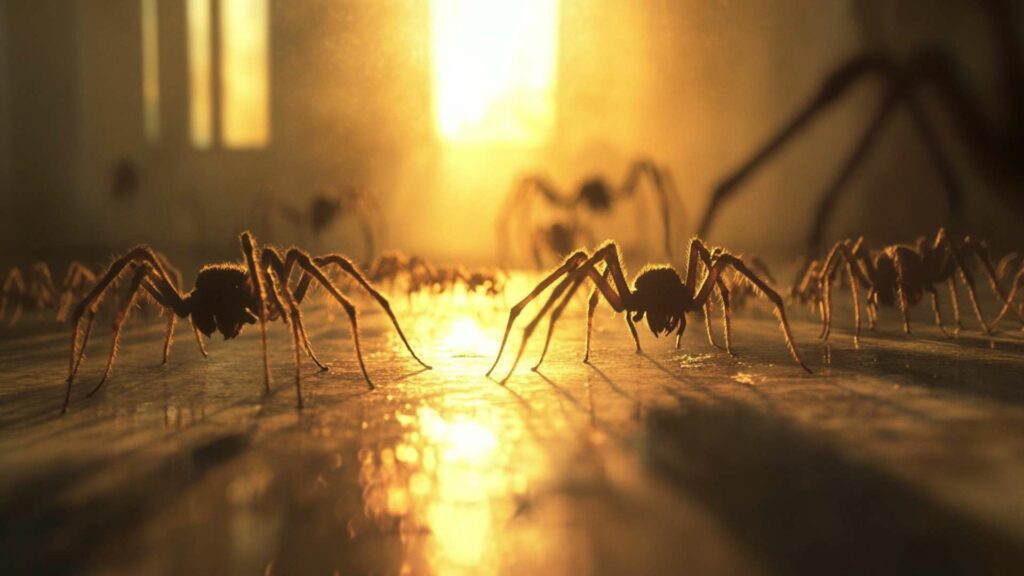 closeup-of-two-insects-caught-in-the-spider-web-min