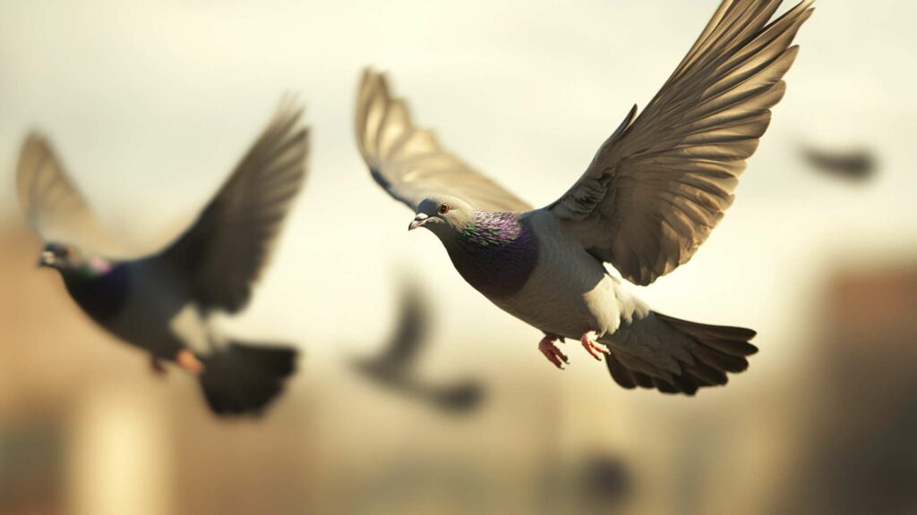 closeup-shot-of-homing-pigeons-on-the-ground-drin-min