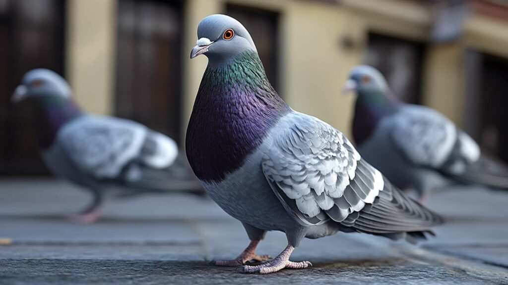 closeup-shot-of-two-cute-rock-doves-perched-on-a-t-min