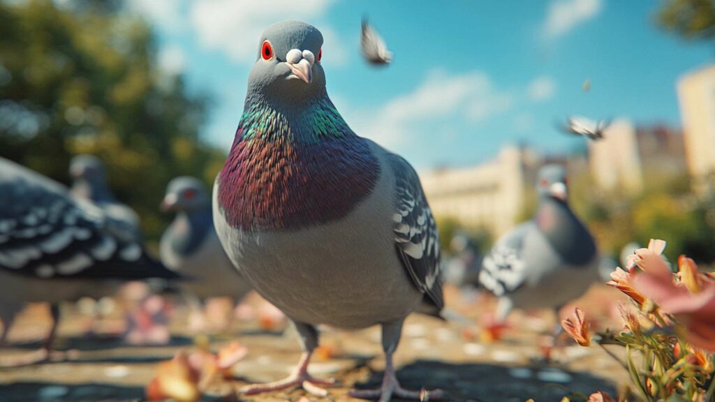 closeup-shot-of-two-feral-pigeons-with-blurred-bac-min