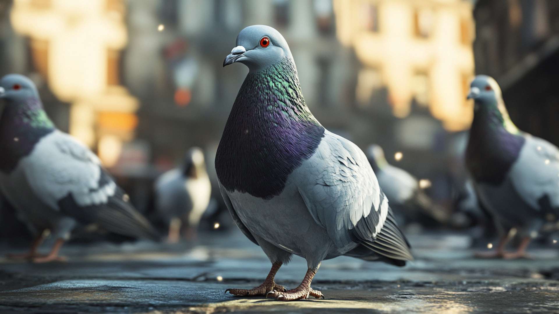 pair-of-gray-doves-walking-on-the-ground-on-a-summ-min