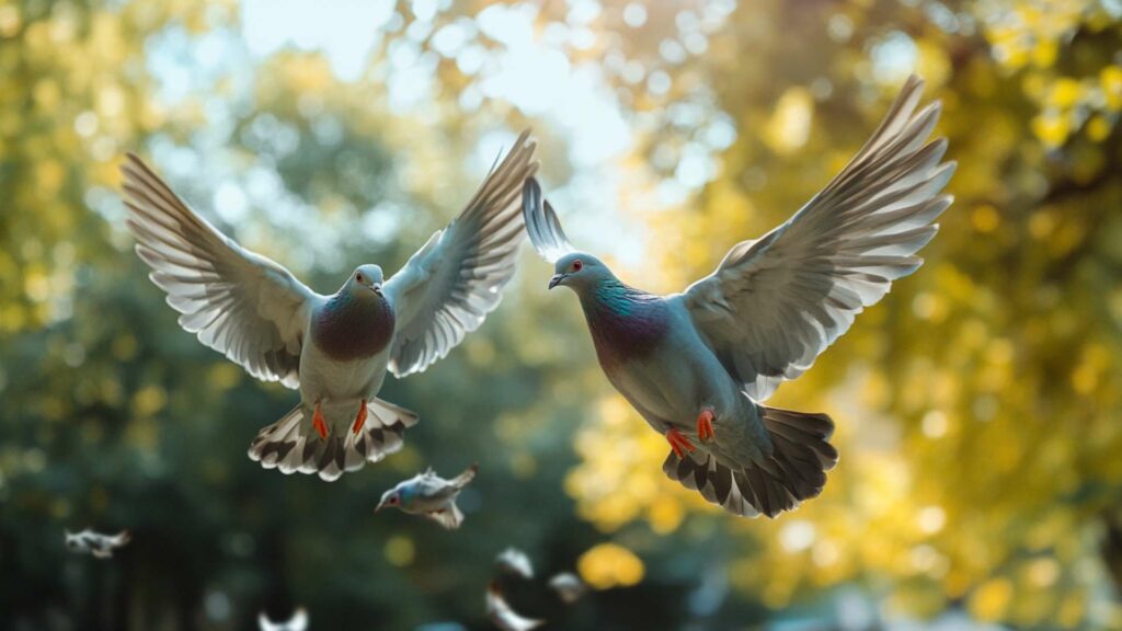 closeup-shot-of-two-feral-pigeons-with-blurred-bac-min