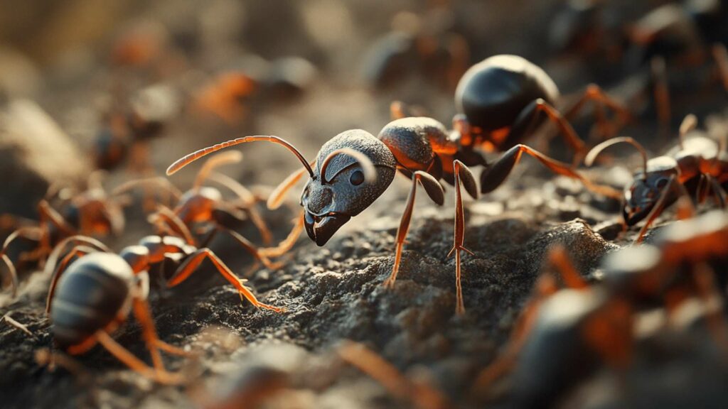 macro-photo-of-ant-on-green-moss-close-up-portrai-min