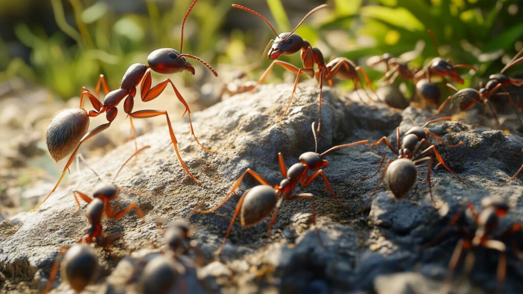 macro-shot-of-an-ant-on-a-rock