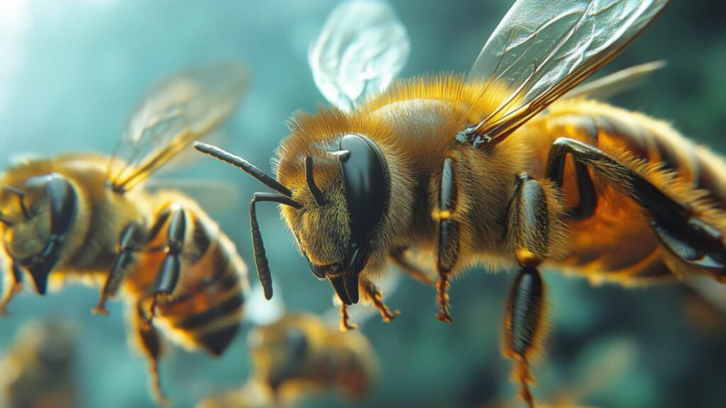 beekeeper removing a cell to check the honey